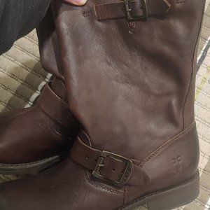 Frye dark brown leather boots